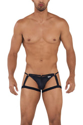 Jockstrap CandyMan 99705 avec jarretelles Couleur Noir